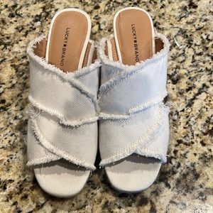 Summer wedge sandal